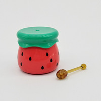 Flacon de rouge à lèvres 5G - petit pot à miel avec une cuillère pour portionnement individuel - contenant cosmétique rechargeable
