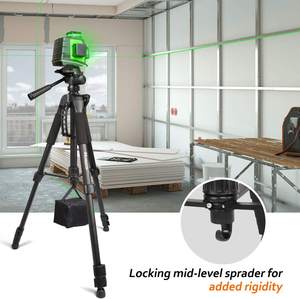 Trépied pour niveaux laser <span class=keywords><strong>Huepar</strong></span> TPD14A, hauteur extensible, à utiliser avec les niveaux laser linéaires, les niveaux laser ponctuels, les niveaux laser rotatifs - Product Image 6