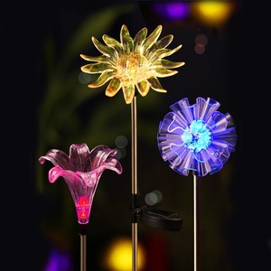 Luces Solares de Jardín LED con Forma de Mariposa, Libélula y Diente de León para Decoración de Exteriores, Césped y Caminos - Product Image 5