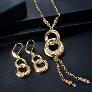 Dubai 14k Gold Plated Infinite <b>Wedding</b> <b>Bride</b> Jewelry Sets <b>for</b> Women - Product Image 5