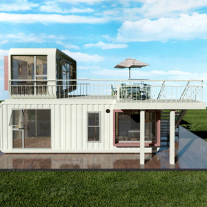 Bâtiment préfabriqué conteneurisé à deux étages avec terrasse extérieure, idéal pour <span class=keywords><strong>café</strong></span>, magasin de détail et utilisation commerciale événementielle - Product Image 3