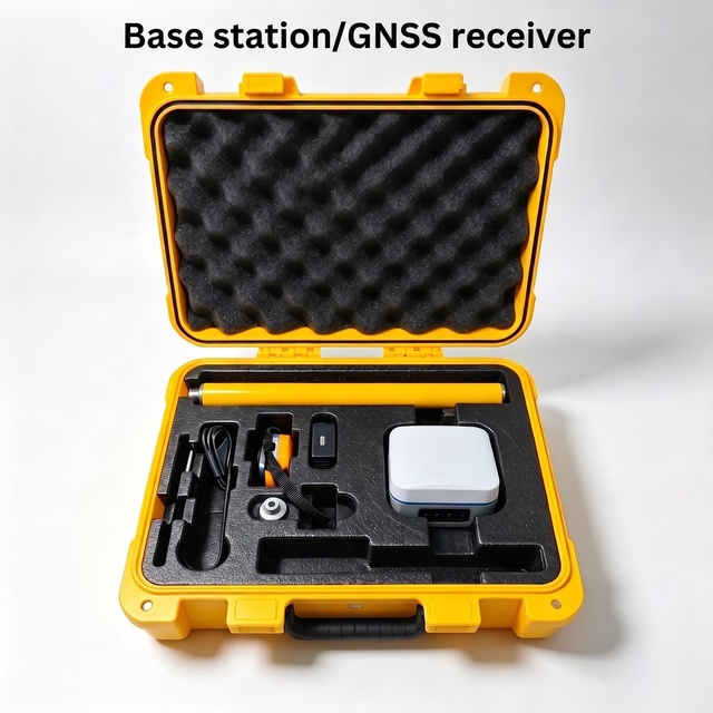 Base Station for Excavator Grading Leveling System  Centimeter Precision GNSS Base Station GPS Construction Machine Control