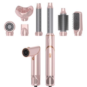 <span class=keywords><strong>Sèche</strong></span>-brosse à cheveux interchangeable 1000W 6 en 1 avec lisseur fer à friser <span class=keywords><strong>silencieux</strong></span> hôtel usage domestique moteur à courant alternatif ionique <span class=keywords><strong>électrique</strong></span> - Product Image 1