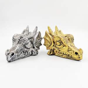 Escultura de Cabeza de Dragón de Resina Hecha a Mano Personalizada, Bola de Cristal, Decoración Creativa para el Hogar - Product Image 6