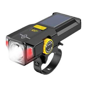 Luz de Bicicleta Antuke X71, Energía Solar, LED con Zoom Ajustable, Luz Dual, 4 Modos, Impermeable IPX4 - Product Image 3
