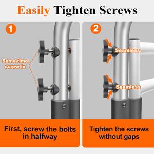 Depango ราวความปลอดภัยในห้องน้ำทำจากอลูมิเนียมอัลลอยปรับได้ทนทานทนทานรองรับผู้สูงอายุผู้พิการ - Product Image 6