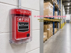 Cache-Station <span class=keywords><strong>d</strong></span>'<span class=keywords><strong>Alarme</strong></span> <span class=keywords><strong>Incendie</strong></span> Anti-Sabotage en Polycarbonate Haute Transparence avec Klaxon Piézoélectrique, Installation Facile pour Bouton <span class=keywords><strong>d</strong></span>'Urgence - Product Image 3