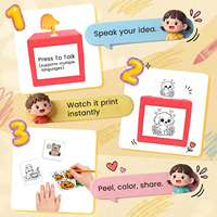Impresora de Fotos Instantánea Mini AI para Niños Jumon, Caja Roja, Inalámbrica, Portátil, Admite Impresión de Video, Pantalla HD de 2.8 Pulgadas, Batería de 1200 mAh, 6