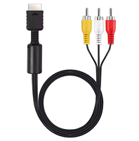 Câble AV composite de 6 pieds / 1,8 m pour PS2, cordon audio-vidéo RCA stéréo pour console PS 2