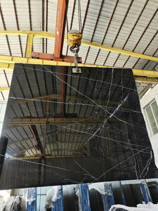 หินอ่อนธรรมชาติสีดำมาร์ควินา แผ่นใหญ่ ทันสมัย กันน้ำ สำหรับตกแต่งภายในโรงแรม/วิลล่า พร้อมรับประกัน 1 ปี - Product Image 4