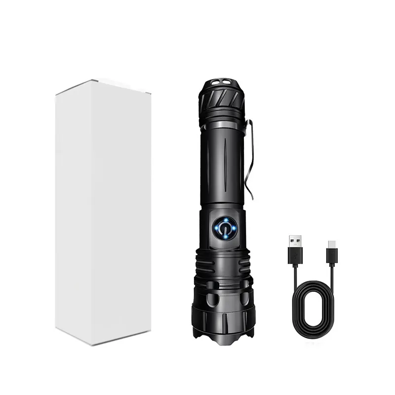 Atacado Portátil Forte Luz Lanterna Recarregável Outdoor Emergência Searchlight P70 Tactical Lanterna