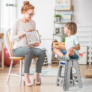 Bangku lipat plastik berat 18 inci, untuk dapur, taman, Hotel - Product Image 6