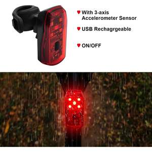 Antela Bicycle <b>Light</b> 300 Lumen LED Rechargeable Front <b>Light</b> With Auto <b>Sensor</b> Waterproof Ip4x - Product Image 4