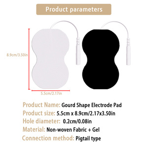 Parche Autoadhesivo de Gel Conductor de 8.9x5.5cm, Reemplazo de Adhesivo No Tejido - Product Image 2
