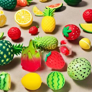 New Arrival Dragon Fruit Soft <b>Squishy</b> Toys Wholesale TPR Toys Kids' Anxiety Relief Educational Fun PVC/EVA Materials Box Packed - Product Image 3