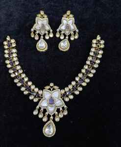 Collier de mariée indien pour femme avec pierres, bijoux traditionnels, vente en gros, personnalisation de bijoux - Product Image 3