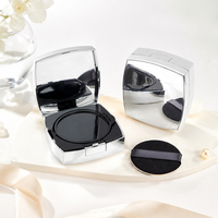 Conteneur cosmétique carré en plastique argenté 12g avec logo personnalisé, miroir, fond de teint, crème BB, emballage de luxe, outils de maquillage à coussin d'air