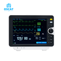 Équipement vétérinaire OSCAT VM12Pro, équipement médical pour animaux de compagnie, moniteur vétérinaire 12 pouces, imprimante en option, support mural, chariot