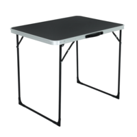 Table de camping pliable carrée moderne NBT Outdoor en aluminium et MDF, portable, pour plage et pique-nique, hauteur réglable, facile à nettoyer et à ranger