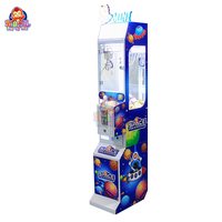 Machine à griffes mini-méga, petite grue distributrice de jouets, prix d'arcade, cadeau de poupée, bonbons, machine de jeu à pièces avec accepteur de billets