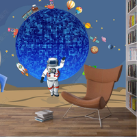 Personnalisé 5D Plafond Moderne Salon Papier Peint 3D Décoration de la Maison Tissu Dessin Animé Garçons Chambre Papier Peint Mural Pour Filles Chambre D'enfants