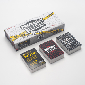 Jeu de cartes de fête « Probablement illégal » – Impression personnalisée – Jeu de cartes de table amusant pour adultes pour soirées entre amis - Product Image 5