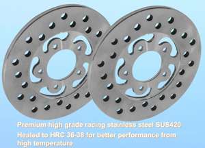 Disco de freno de Rotor trasero ATV <span class=keywords><strong>4X4</strong></span> de piezas cuádruples para Honda Rincon TRX650/680/420 <span class=keywords><strong>Foreman</strong></span> Rubicon <span class=keywords><strong>500</strong></span>/520 Pioneer SXS700/<span class=keywords><strong>500</strong></span>/520 - Product Image 4
