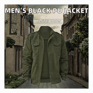 Veste en cuir de vache de haute qualité, style britannique, pour homme, coupe ajustée, noire, avec fermeture éclair, motif lettres teintées, pour l'hiver. - Product Image 2