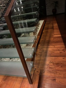 Escalón <span class=keywords><strong>de</strong></span> madera para interiores, escalones <span class=keywords><strong>de</strong></span> madera <span class=keywords><strong>de</strong></span> roble, canalización, iluminación LED, mármol - Product Image 6