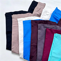 Pantalon de sport personnalisé taille haute push-up à jambe large, séchage rapide, respirant, sans couture, contrôle du ventre, leggings de yoga évasés