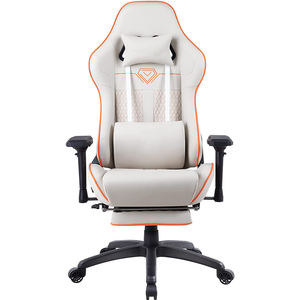 Chaise de jeu E-sports jaune confortable et moelleuse, chaise de <span class=keywords><strong>bureau</strong></span> pour jeux vidéo, support pour ordinateur portable personnalisé, en cuir, avec repose-pieds - Product Image 5