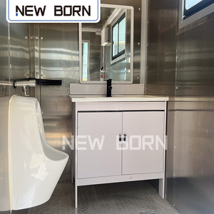 Nuovo <span class=keywords><strong>Bron</strong></span> evento aziendale VIP bagno Festival portatile all'aperto bagno bagno di nozze rimorchio WC 11.48x6.28x7.38ft 5000T - Product Image 4