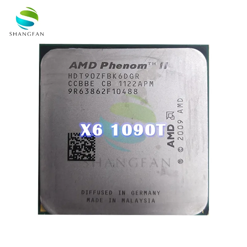 Untuk AMD Phenom X6 1090T X6-1090T 3.2GHz 6-Core Prosesor CPU HDT90ZFBK6DGR 125W Socket AM3 938pin