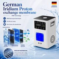 Machine à hydrogène portable, eau pure, technologie d'électrolyse PEM, écran tactile intelligent, conforme CE/ISO, pour la maison, l'extérieur, les camping-cars