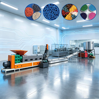 Extrudeuse Monophasée Haute Efficacité pour Recyclage de Films Plastiques, Granulateur de Plastique, Machines de Granulation