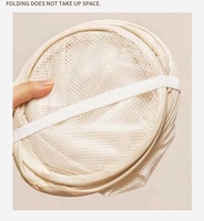 Panier de rangement pour jouets d'enfants en maille écologique rectangulaire moderne de grande capacité avec poignées portables, bac de rangement pour garage