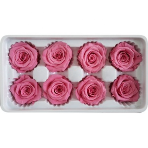 Flor que nunca se desvanece rosa roja eterna 4-5 cm cabeza de rosa en caja - Product Image 4