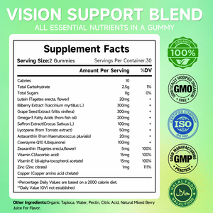 ลูทีนกัมมี่ ซีแซนทีน บำรุงสายตา เสริมสุขภาพดวงตา ด้วยสารสกัดจากกราเน่ซูด, บิลเบอร์รี่, โอเมก้า-3, แซฟฟรอน และแอสตาแซนธิน - Product Image 6