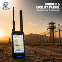 Sistema Portátil de Detección de Drones, 658g, 100MHz-6GHz, 900+ Drones, Localizador FPV de 2-3km, Identificación RID