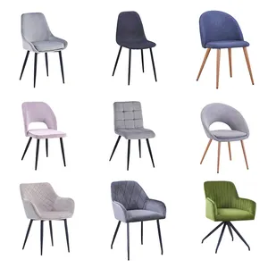 Home Furniture Dining Room Chairs Modern Leather Chair High Back Restaurant Dining Chairs