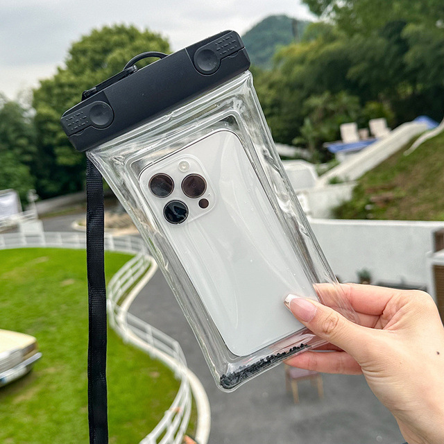 Factory Directly Sell Buoy Inflatable Cell Phone Bag Wholesale Mobile Phone Swim Rafting Waterproof Case Floating Touch Pouch