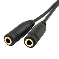 Câble répartiteur audio 3,5 mm en Y, 1 mâle vers 2 femelles, adaptateur stéréo AUX pour casque, écouteurs, ordinateur portable, tablette, haut-parleur