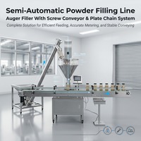 Machine de remplissage de bouteilles en verre pour poudre de café, de curry, de poivre, de lait et de protéines, à moteur électrique et engrenages numériques, haute précision