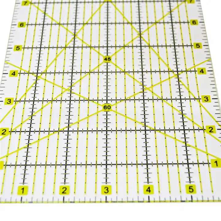 factory promotion 6.5x12inch quilting ruler laser