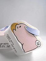 Boîte à gâteaux de lune personnalisable en papier d'art de 2 mm d'épaisseur, forme lapin mignonne avec pelliculage mat et gaufrage pour l'emballage de sushis, snacks et aliments