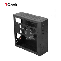 Boîtier SPCC Mini ITX pour ordinateur RGeek, pour châssis de bureau, Port Audio et USB, avec support, bon marché