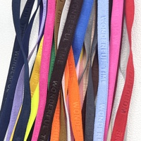 Largeur 1 Cm Polyester Ruban Ruban En Gros Bande Élastique En Relief Lettre Logo Sangle Sangle pour Accessoires De Vêtement