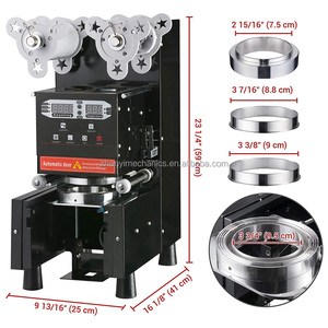 Hot bán điện 90 95 Mét PP cà phê uống trà bong bóng 98 Mét BOBA cốc nước trái cây niêm phong tự động cup niêm phong máy - Product Image 4