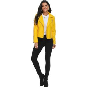 เสื้อแจ็คเก็ตหนังแท้ทรงคลาสสิกสำหรับผู้หญิง ดีไซน์สั้นทันสมัย เหมาะสำหรับฤดูหนาว  เสื้อแจ็คเก็ตหนังแท้สำหรับผู้หญิงมีสไตล์ - Product Image 1