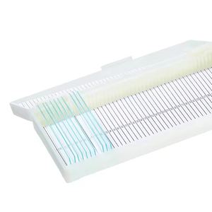 Caja de Almacenamiento para Portaobjetos de Microscopio de Plástico, 25/50/100 Unidades, Organizador de Portaobjetos de Laboratorio con Tapa y Ranuras para Etiquetas, para Uso Científico - Product Image 1
